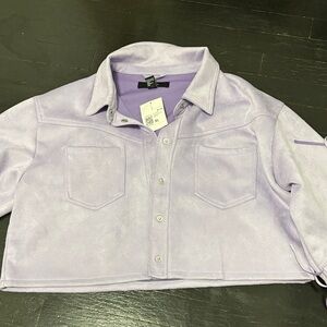 Lavender Cropped Jacket